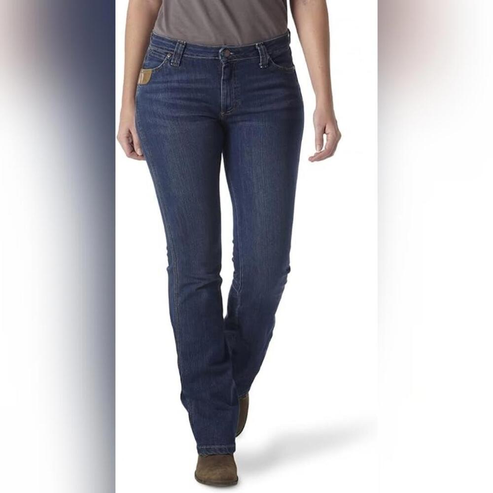 Wrangler Women's Riggs Boot Cut Jeans - Dark Blue
